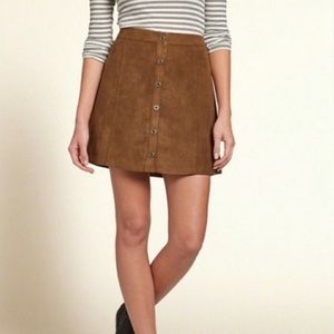 Hollister suede skirt